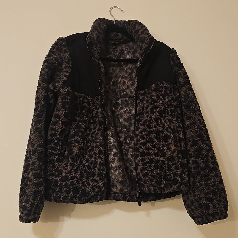 PJ Salvage Black and Gray Teddy Jacket